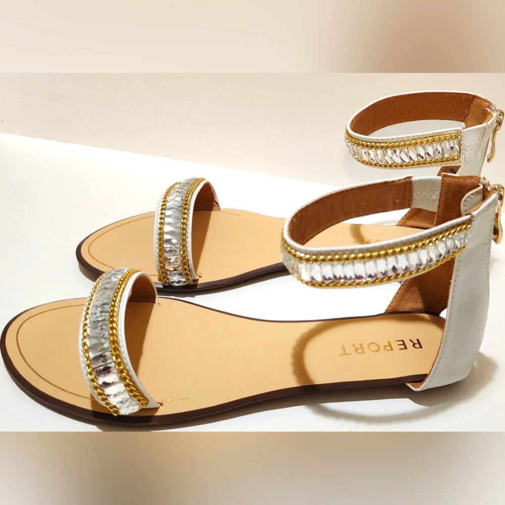 Jeweled Flat Sandals